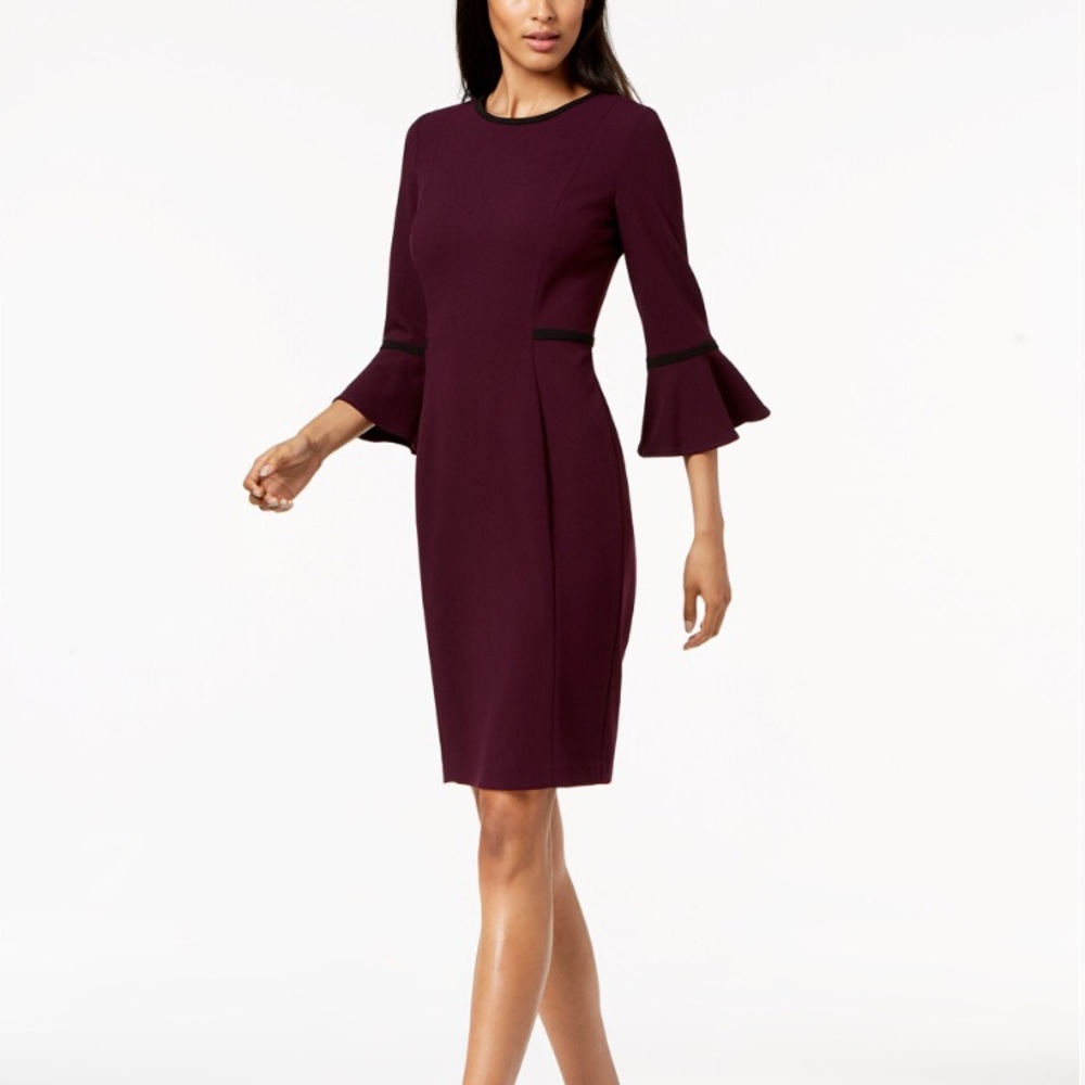 Calvin Klein bell sleeve dress